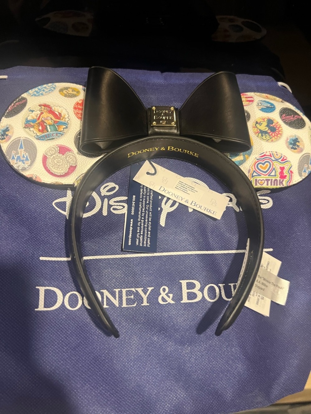 Dooney & Bourke Disney Limited Edition Buttons Ears Headband Mickey Ears